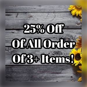 🖤 Bundle 3+ Items and Receive a 25% Discount!🖤